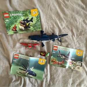 LEGO Creator 3 in 1 Deep Sea Creatures 7 Plus Year, 230 pieces + booklets #31088